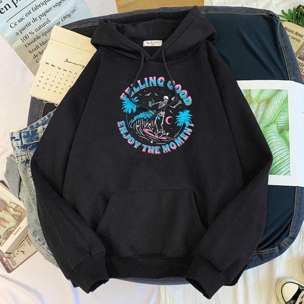 women's hoodies & sweatshirts skeleton taking selfie while surfing printed hoody female oversize o-neck clothes women street japanese f, Black
women's hoodies & sweatshirts skeleton taking selfie while surfing printed hoody female oversize o-neck clothes women street japanese f, Black