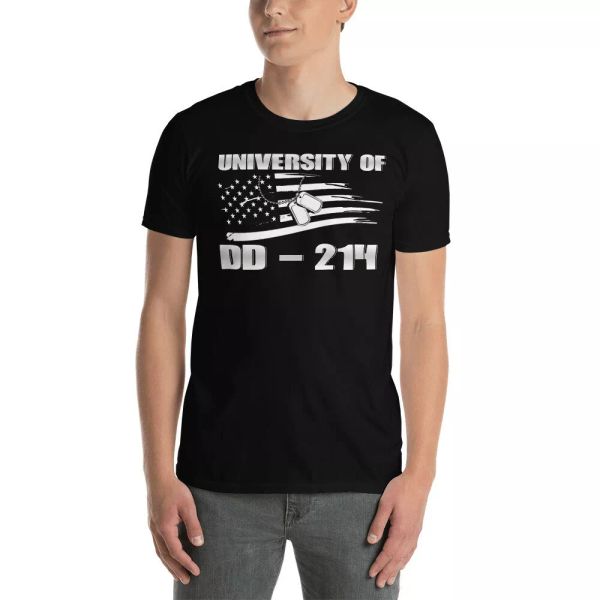 University Of DD 214 Cool American Flag Matching DD 214 US Soldier Veteran Shirt, White;black
University Of DD 214 Cool American Flag Matching DD 214 US Soldier Veteran Shirt, White;black