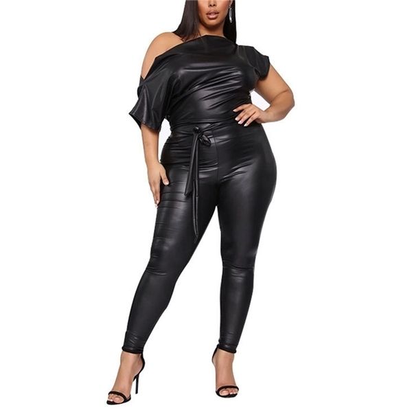 fashion women pu leather romper black crew neck wet look bodycon bandage party club jumpsuits, Black;white
fashion women pu leather romper black crew neck wet look bodycon bandage party club jumpsuits, Black;white