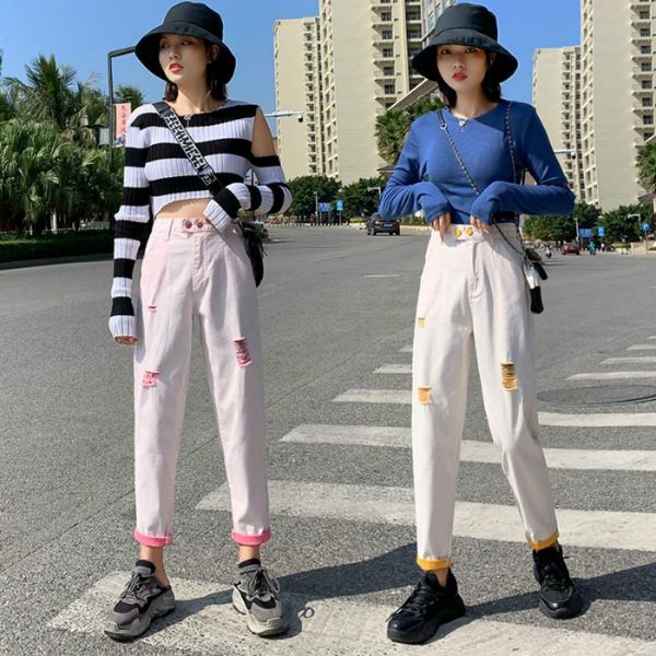 women's jeans ripped for women summer woman plus size jean femme high waist ladies denim pants mujer casual, Blue
women's jeans ripped for women summer woman plus size jean femme high waist ladies denim pants mujer casual, Blue