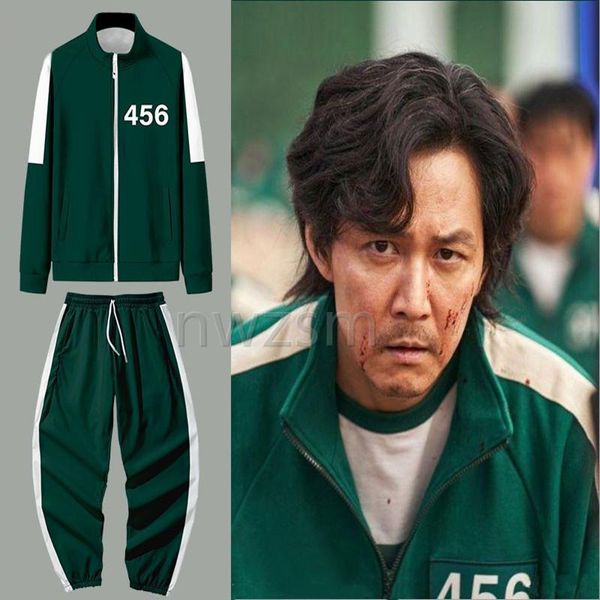 men's jackets korean teleplay squid game cosplay costume jacket li zhengjae same sportswear 456 national hoodie plus size hallowmas, Black;brown
men's jackets korean teleplay squid game cosplay costume jacket li zhengjae same sportswear 456 national hoodie plus size hallowmas, Black;brown