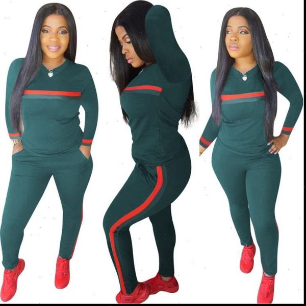 stripe 2 set piece women tracksuits sweatshirt long pants pockets club suits overalls outfit, Gray
stripe 2 set piece women tracksuits sweatshirt long pants pockets club suits overalls outfit, Gray