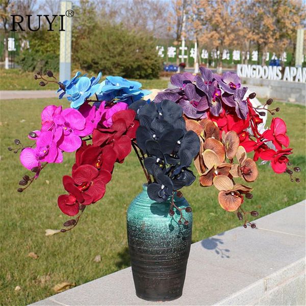 decorative flowers & wreaths 8 heads of autumn big branch phalaenopsis artificial european-style wedding home soft decoration fake flower
decorative flowers & wreaths 8 heads of autumn big branch phalaenopsis artificial european-style wedding home soft decoration fake flower