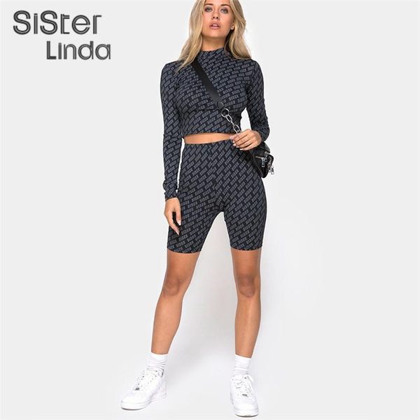 two piece dress sisterlinda fashion letter print fitness tracksuit sets women full sleeve turtleneck crop shorts activewear mujer t-shi, White
two piece dress sisterlinda fashion letter print fitness tracksuit sets women full sleeve turtleneck crop shorts activewear mujer t-shi, White