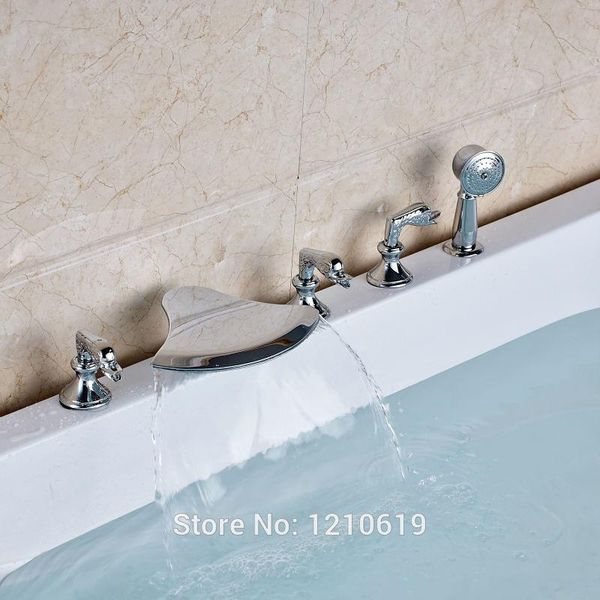ly modern style bathtub faucet w/ handheld shower deck mount chrome tub mixer tap three handles bathroom sets
ly modern style bathtub faucet w/ handheld shower deck mount chrome tub mixer tap three handles bathroom sets