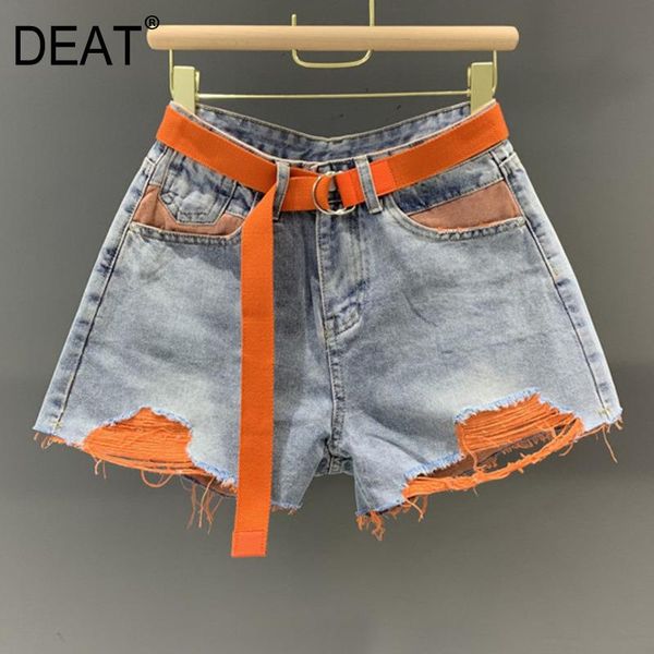 women's shorts {deat} women orange patchwolrk pockets hole whiten wide leg high waist loose trousers fashion tide summer 2021 7e713, White;black
women's shorts {deat} women orange patchwolrk pockets hole whiten wide leg high waist loose trousers fashion tide summer 2021 7e713, White;black
