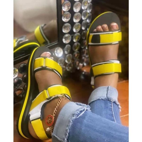sandals women mixed color platform hook&loop open toe ladies shoes 2021 summer outdoor beach casual comfy female footwear, Black
sandals women mixed color platform hook&loop open toe ladies shoes 2021 summer outdoor beach casual comfy female footwear, Black