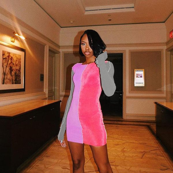 casual dresses women striped patchwork bodycon long sleeve dress fitness stretchy skinny o-neck mini fashion streetwear, Black;gray
casual dresses women striped patchwork bodycon long sleeve dress fitness stretchy skinny o-neck mini fashion streetwear, Black;gray