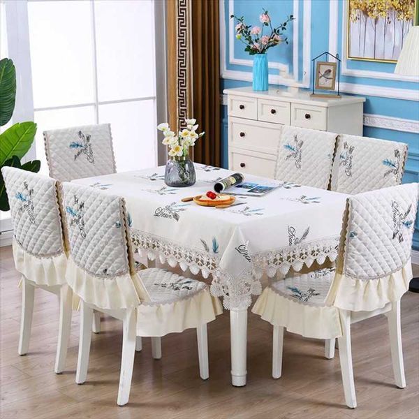 european dust proof tablecloth set decoration cushion dining table covers for home el banquet simple rectangular cover cloth
european dust proof tablecloth set decoration cushion dining table covers for home el banquet simple rectangular cover cloth