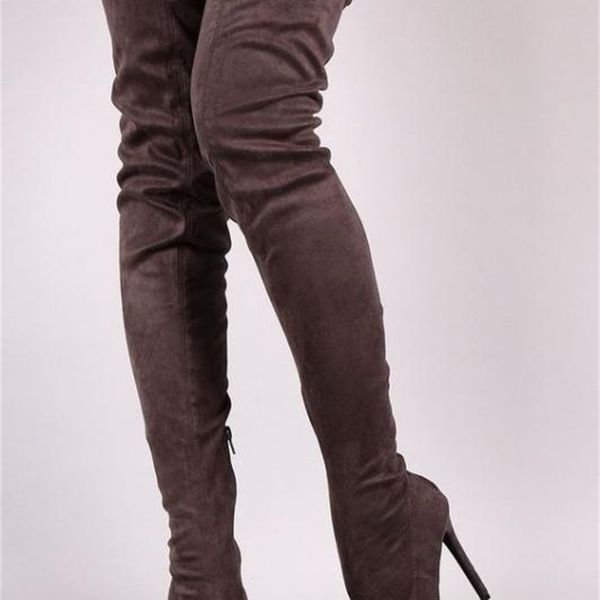 boots women elegant beige suede pointed toe stiletto heel thigh high trendy side half zip long celebrities in same sell a9bq, Black
boots women elegant beige suede pointed toe stiletto heel thigh high trendy side half zip long celebrities in same sell a9bq, Black