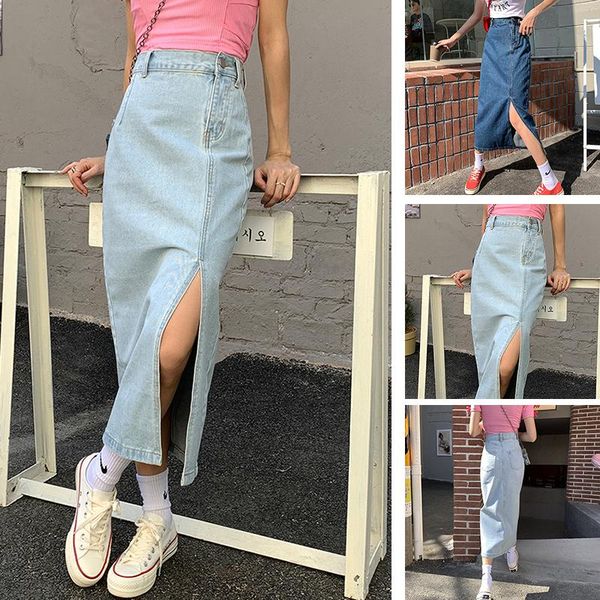 skirts women casual solid color denim skirt pretty thin buttock a-word retro knee wrap, Black
skirts women casual solid color denim skirt pretty thin buttock a-word retro knee wrap, Black