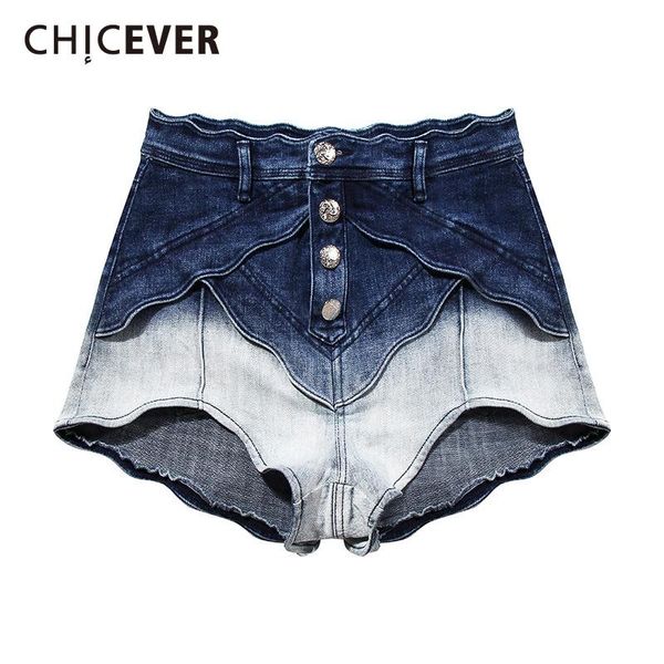 women's shorts chicever blue for women high waist patchwork hit color designer plus size denim short pants female 2021 fashion clothing, White;black
women's shorts chicever blue for women high waist patchwork hit color designer plus size denim short pants female 2021 fashion clothing, White;black