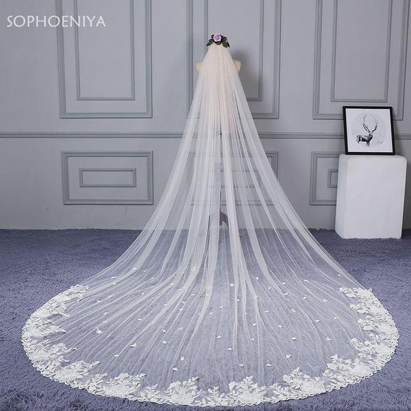 bridal veils arrival long veil voile sluier lace appliques ivory 2021 communion velo de novia largo wedding, Black
bridal veils arrival long veil voile sluier lace appliques ivory 2021 communion velo de novia largo wedding, Black