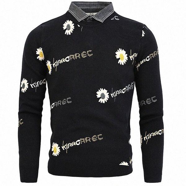 men's pullover knitted floral letter stylish long sleeve sweater cardigans shirt collar fall winter black gray k3ku#, White;black
men's pullover knitted floral letter stylish long sleeve sweater cardigans shirt collar fall winter black gray k3ku#, White;black