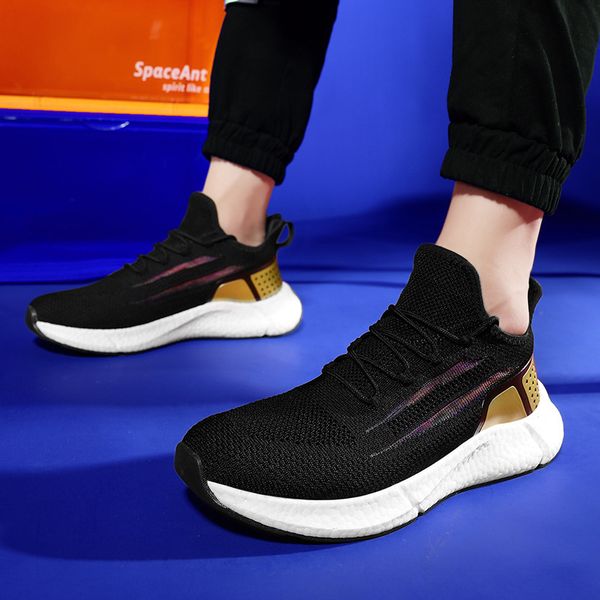xiaoxiangying sports autumn 2021 new breathable flying leisure men's popcorn low light running shoes, Black
xiaoxiangying sports autumn 2021 new breathable flying leisure men's popcorn low light running shoes, Black