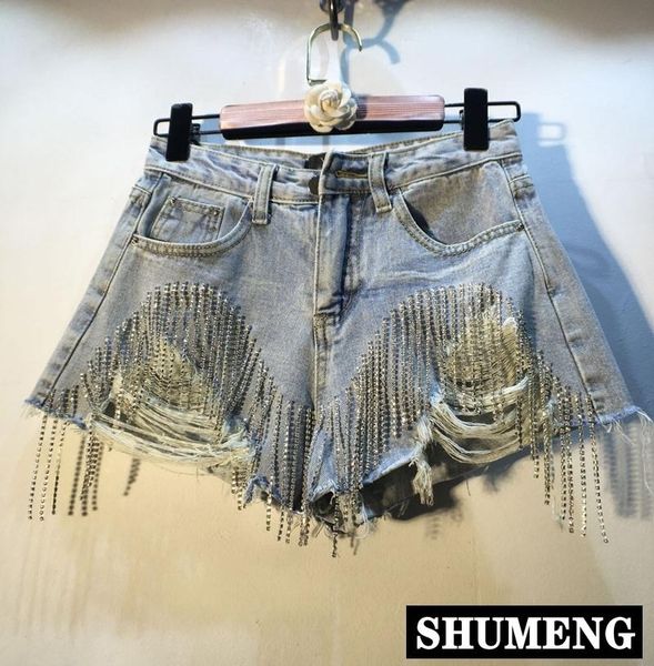 women's jeans pants for women denim jean shorts 2021 summer heavy tassel diamond high waist ripped female, Blue
women's jeans pants for women denim jean shorts 2021 summer heavy tassel diamond high waist ripped female, Blue