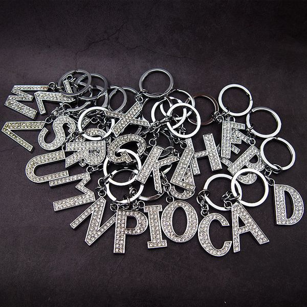 fashion couple keyring keychain letters a to z zircon classic beautiful bright fresh backpack car pendant gift special lovely cute metal k00, Silver 
fashion couple keyring keychain letters a to z zircon classic beautiful bright fresh backpack car pendant gift special lovely cute metal k00, Silver
