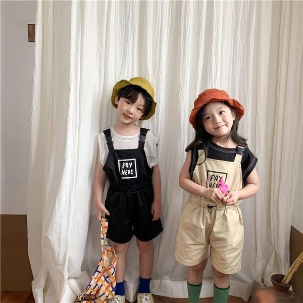 jumpsuits boys girls korean style letter loose overalls 2021 summer children clothes brother and sister cotton bib shorts, Blue
jumpsuits boys girls korean style letter loose overalls 2021 summer children clothes brother and sister cotton bib shorts, Blue