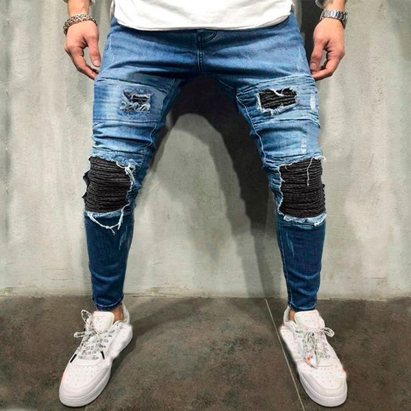 stretch denim pants solid slim fit jeans men casual biker male street hip hop vintage trouser skinny pant g3 men's, Blue
stretch denim pants solid slim fit jeans men casual biker male street hip hop vintage trouser skinny pant g3 men's, Blue