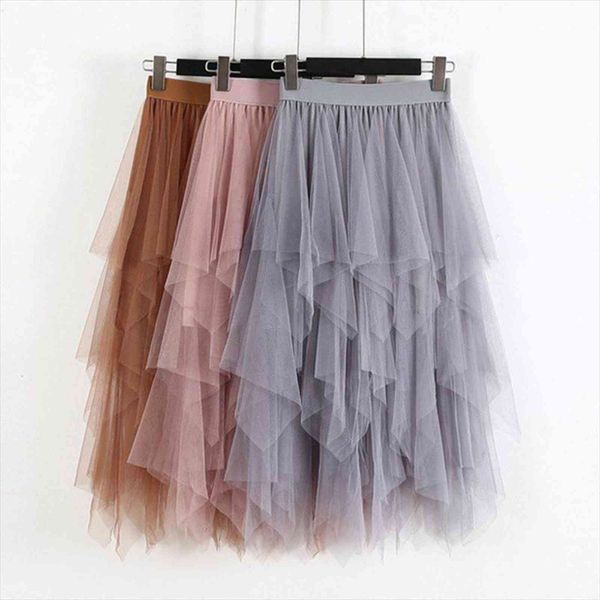 fashion elastic high waist women skirts long tulle irregular hem mesh ladies party tutu, Black
fashion elastic high waist women skirts long tulle irregular hem mesh ladies party tutu, Black