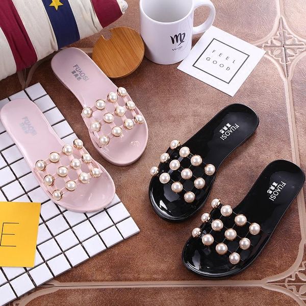 summer brief korean style women shoes flat outdoor all-match beach soft bottom rivet plastic slides 2021 sapatos feminino slippers, Black
summer brief korean style women shoes flat outdoor all-match beach soft bottom rivet plastic slides 2021 sapatos feminino slippers, Black