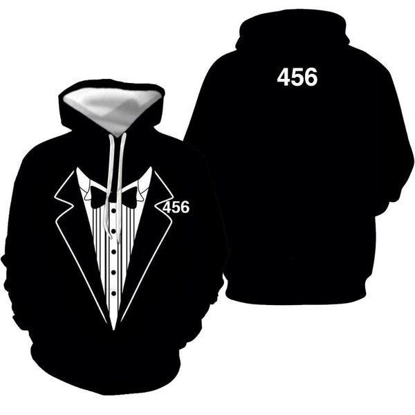 women's hoodies & sweatshirts korea tv squid game costume 456 printed 3d men harajuku pullovers streetwear boys girls cosplay, Black
women's hoodies & sweatshirts korea tv squid game costume 456 printed 3d men harajuku pullovers streetwear boys girls cosplay, Black