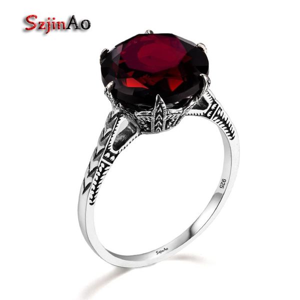 cluster rings szjinao brand wedding engagement jewelry flower shiny red garnet for women 925 sterling silver charms anniversary gift, Golden;silver
cluster rings szjinao brand wedding engagement jewelry flower shiny red garnet for women 925 sterling silver charms anniversary gift, Golden;silver