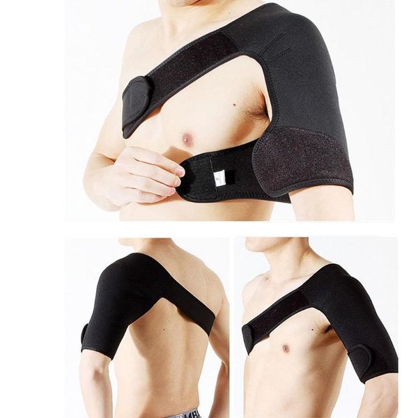adjustable shoulder support brace sporting gym neoprene protection strap grey, black back, Black;blue 
adjustable shoulder support brace sporting gym neoprene protection strap grey, black back, Black;blue
