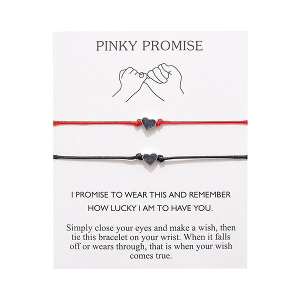 heart pinky promise adjustable bracelets friends forever lover women girl couple fashion jewelry drop shipping, Golden;silver
heart pinky promise adjustable bracelets friends forever lover women girl couple fashion jewelry drop shipping, Golden;silver
