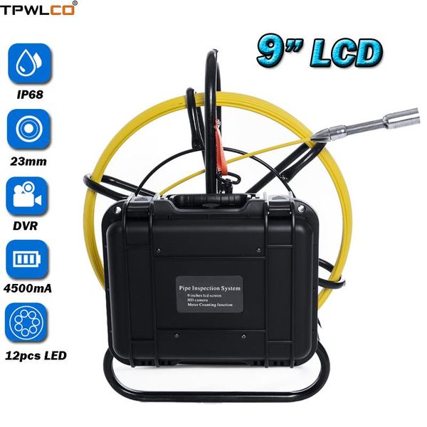 23mm waterproof endoscope inspection camera 20m cable 9inch display pipe video system 8gb sd card dvr function/sun-visor ip cameras
23mm waterproof endoscope inspection camera 20m cable 9inch display pipe video system 8gb sd card dvr function/sun-visor ip cameras