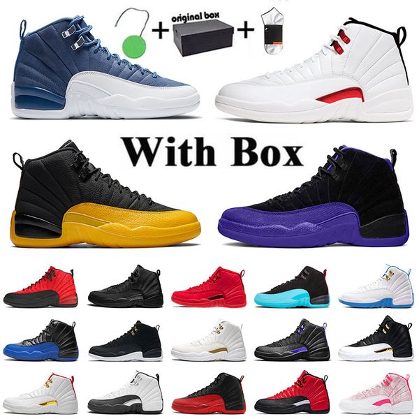 with box mens basketball shoes jumpman 12 12s twist flu game dark concord university gold ovo gym red xii men sports sneakers trainers
with box mens basketball shoes jumpman 12 12s twist flu game dark concord university gold ovo gym red xii men sports sneakers trainers