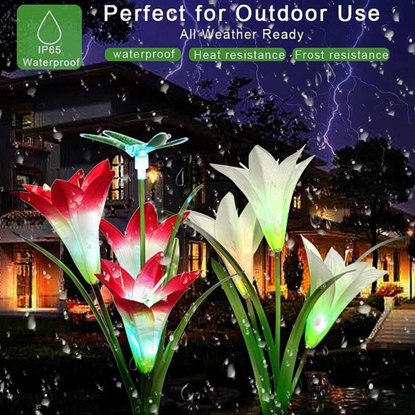 lawn lamps solar powered outdoor lighting pathway garden lights with lily flower butterfly landscape led lamp holiday christmas decor
lawn lamps solar powered outdoor lighting pathway garden lights with lily flower butterfly landscape led lamp holiday christmas decor