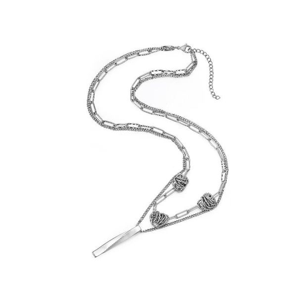 chains 2021 personality classic punk double pendant titanium steel necklace hip hop trend wild street couple gift jewelry, Silver
chains 2021 personality classic punk double pendant titanium steel necklace hip hop trend wild street couple gift jewelry, Silver