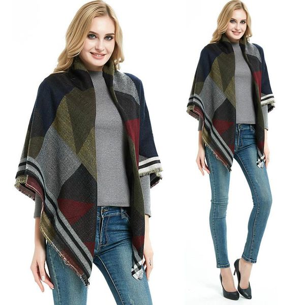 scarves fashion winter scarf pashmina women knit thick cashmere ponchos and capes quality female echarpe shawls stoles vintage blanket, Blue;gray
scarves fashion winter scarf pashmina women knit thick cashmere ponchos and capes quality female echarpe shawls stoles vintage blanket, Blue;gray
