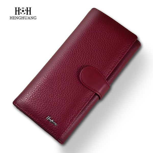 wallets hh 2021 fashion women female cowhide leather wallet women's long design purse three fold wine red clutch card holder, Red;black
wallets hh 2021 fashion women female cowhide leather wallet women's long design purse three fold wine red clutch card holder, Red;black