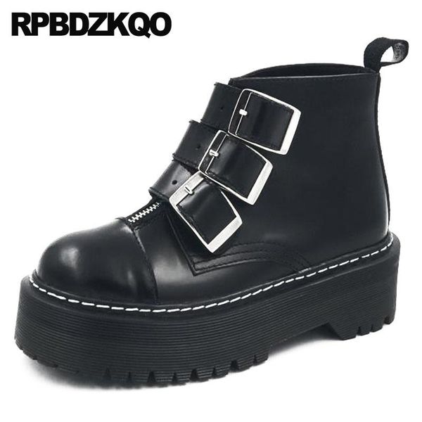 boots big size booties round toe flat women black handmade platform punk rock creepers 10 autumn genuine leather shoes fall
boots big size booties round toe flat women black handmade platform punk rock creepers 10 autumn genuine leather shoes fall