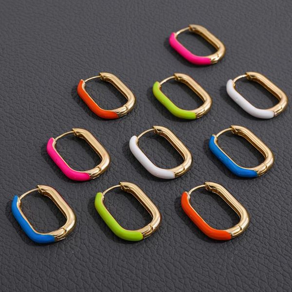 hoop & huggie minimalist u shaped geometric earrings for women colorful enamel chunky circle hoops party wedding jewelry gift, Golden;silver
hoop & huggie minimalist u shaped geometric earrings for women colorful enamel chunky circle hoops party wedding jewelry gift, Golden;silver