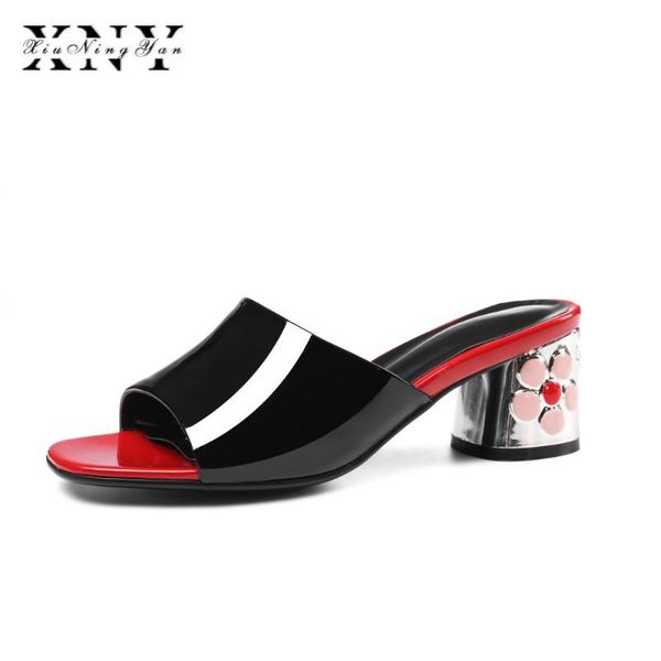 arrival brand square heels shoes 5.5cm fashion party flower summer sandals cow leather women big size 34-43, Black
arrival brand square heels shoes 5.5cm fashion party flower summer sandals cow leather women big size 34-43, Black