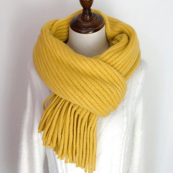 berets 2021 women autumn winter warm scarf lady knitted tassel shawls wraps solid female thicken long scarves, Blue;gray 
berets 2021 women autumn winter warm scarf lady knitted tassel shawls wraps solid female thicken long scarves, Blue;gray