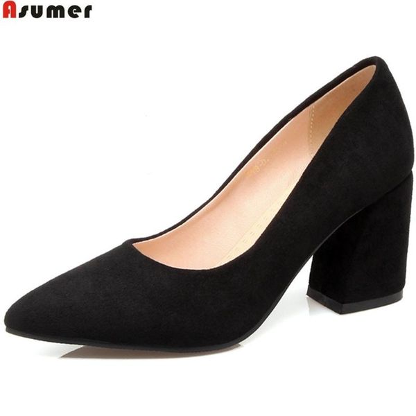 asumer black pink beige fashion women pumps pointed toe ladies work shoes square heel shallow leisure elegant high heels dress
asumer black pink beige fashion women pumps pointed toe ladies work shoes square heel shallow leisure elegant high heels dress