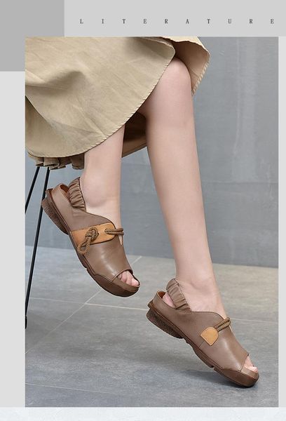 sandals retro art cotton and linen rope handmade leather women's shoes 2021 summer fish mouth sandal flat heeled cowhide casual shoe, Black
sandals retro art cotton and linen rope handmade leather women's shoes 2021 summer fish mouth sandal flat heeled cowhide casual shoe, Black