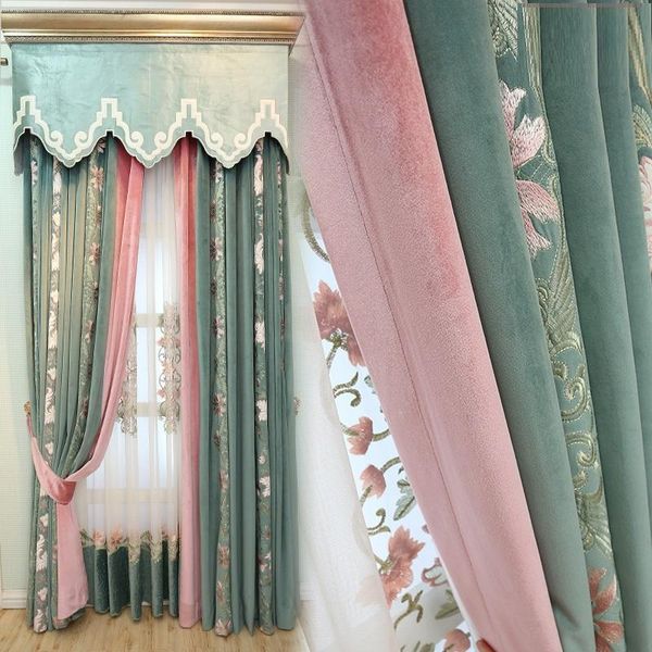 curtain & drapes european style living room flannel embroidery shading cloth fresh bedroom floor
curtain & drapes european style living room flannel embroidery shading cloth fresh bedroom floor