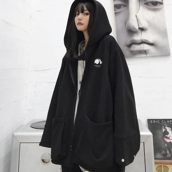 women's hoodies & sweatshirts houzhou oversized black zip up hoodie women gothic harajuku winter velvet panda print zipper sweatshirt s
women's hoodies & sweatshirts houzhou oversized black zip up hoodie women gothic harajuku winter velvet panda print zipper sweatshirt s