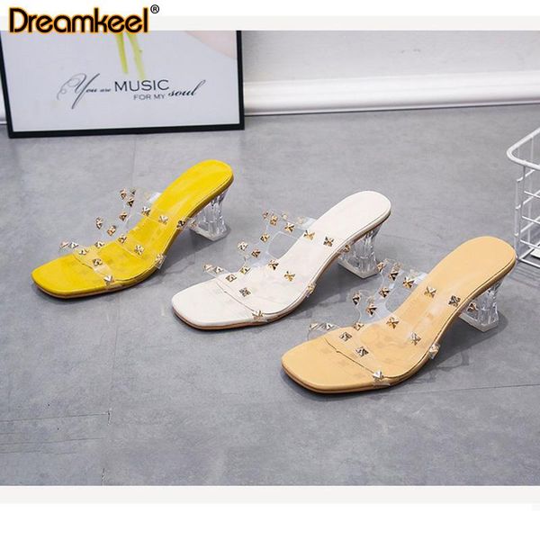 women rivet heel shoes transparent candy color open toe slippers lady outdoor casual sandals fashion designer high heels y, Black
women rivet heel shoes transparent candy color open toe slippers lady outdoor casual sandals fashion designer high heels y, Black