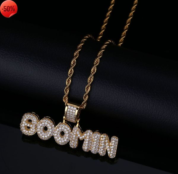 personality fashion brand boomin rap hip hop men's large pendant micro inlaid zircon letter necklace accessories, Silver
personality fashion brand boomin rap hip hop men's large pendant micro inlaid zircon letter necklace accessories, Silver