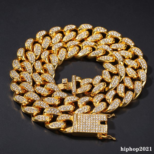 20mm hip hop miami cuban link chain gold silver iced out bling mens jewerly punk fashion chain
20mm hip hop miami cuban link chain gold silver iced out bling mens jewerly punk fashion chain