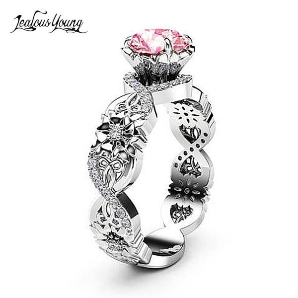 wedding rings fashion round pink crystal engagement ring white romantic for women party jewelry gift anillos mujer, Slivery;golden
wedding rings fashion round pink crystal engagement ring white romantic for women party jewelry gift anillos mujer, Slivery;golden