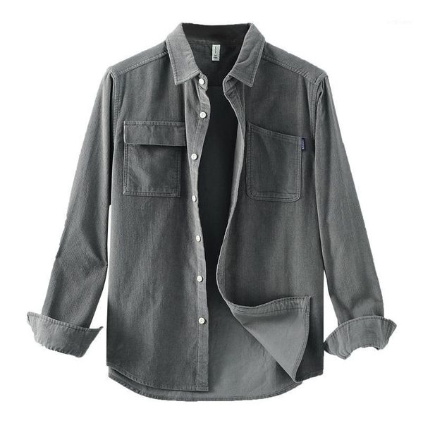 men's casual shirts men 2021 spring and autumn fashion brand japan style vintage slim fit corduroy pure cotton shirt male coat, White;black
men's casual shirts men 2021 spring and autumn fashion brand japan style vintage slim fit corduroy pure cotton shirt male coat, White;black