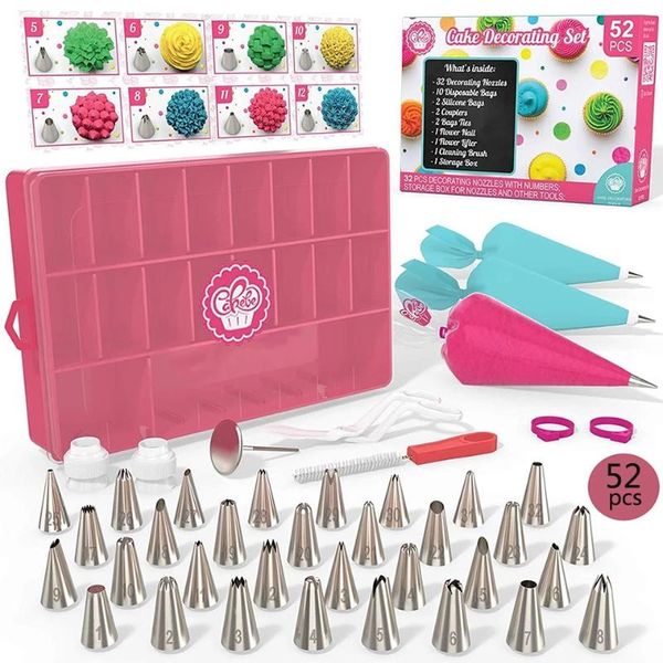 baking & pastry tools 82pcs cake decorating skills set bag candy accessories nozzle stainless steel cream kitchen
baking & pastry tools 82pcs cake decorating skills set bag candy accessories nozzle stainless steel cream kitchen
