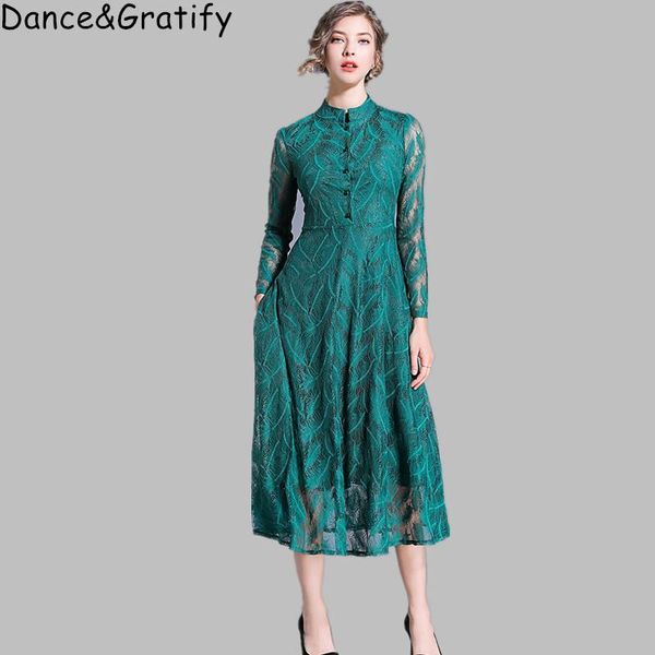 casual dresses women vintage leaf lace long midi-calf dress brand 2021 summer fashion big swing a-line luxury ladies elegant party, Black;gray
casual dresses women vintage leaf lace long midi-calf dress brand 2021 summer fashion big swing a-line luxury ladies elegant party, Black;gray